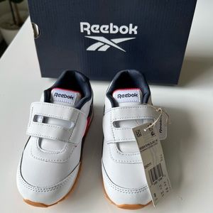 Brand new Kids Reebok sneakers white blue red Size 8T
